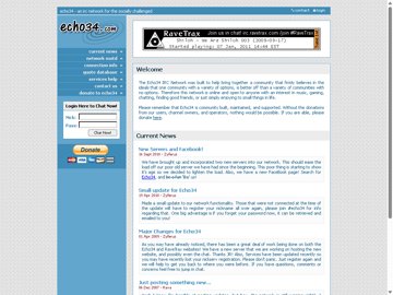 Screenshot of Echo34 IRC Network in 2011